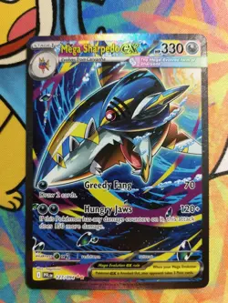 Mega Sharpedo ex 127/094 Special Illustration SIR Pokemon Phantasmal Flames NM - Image 1