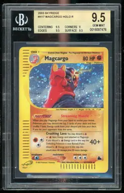 Pokemon TCG Magcargo Holo Rare E-Series Skyridge H17/H32 BGS 9.5 GEM MINT WOTC - Image 1