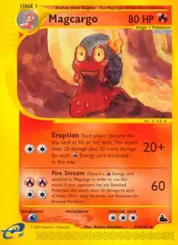 Magcargo - 17/144 - Pokemon Skyridge Non-Holo Card LP - Image 1