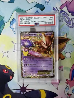 Pokemon PSA 9 Mewtwo Ex Classic Collection 54/99 Celebrations - Image 1