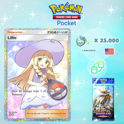 Pokemon TCG Pocket - Lillie Full Art Card - Celestial Guardians (English) - Image 1