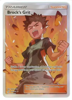 Brock's Grit 172/181 Team Up Full Art Pokemon Card - Image 1