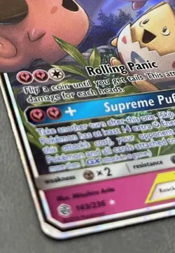 Pokemon Card - Togepi & Cleffa & Igglybuff GX Cosmic Eclipse 143/236 Holo - Image 2