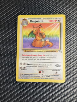 Dragonite Fossil 19/62 Gen 1 NM Vintage 1999 Pokemon Card WotC TCG - Image 1