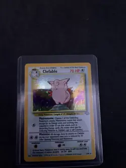Pokemon TCG Clefable Holo Unlimited Rare Card Jungle Base Set 1/64 - Image 1