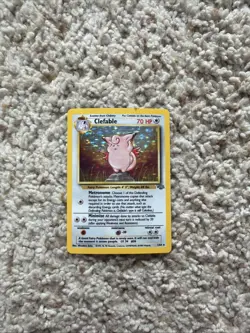 Pokemon TCG Clefable Holo Unlimited Rare Card Jungle Base Set 1/64! - Image 1