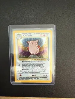 Pokemon TCG Clefable Holo Rare Card Base Set 1/64 Jungle - Image 3