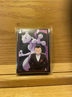 Pokemon TCG Destined Rivals ETB Sleeves Giovanni & Mewtwo 65 Sleeves Sealed - Image 3