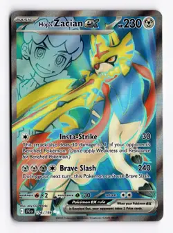 Hop's Zacian ex 176/159 Full Art Ultra Rare - Journey Together Pokemon Card - NM - Image 1