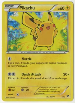 Pokemon - Pikachu (McDonald's Collection 2014 holo promo card - 5/12) - Image 1
