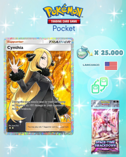 Pokemon TCG Pocket - Cynthia Full Art Card (English) - Image 1