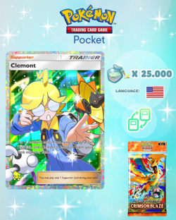 Pokemon TCG Pocket - Clemont Full Art Card (English) - Image 1