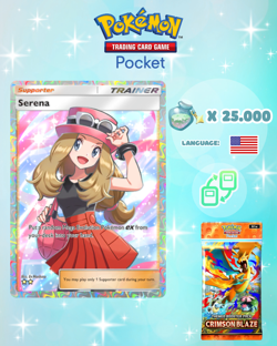 Pokemon TCG Pocket - Serena Full Art Card (English) - Image 1