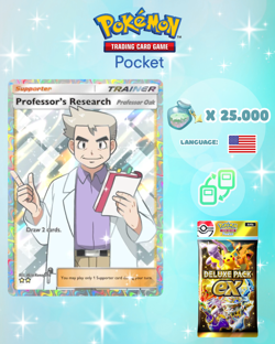 Pokemon TCG Pocket - Professor's Research Professor Oak Full Art (English) - Image 1