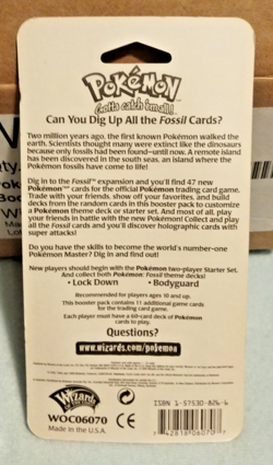 1999 Pokemon Fossil Blister Packs - Factory Sealed (Unopened) WOTC- Full Set 3 - Image 5