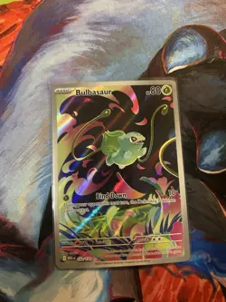 Pokemon Bulbasaur 133/132 Me01: Mega Evolution Full Art Holo 80HP Card - Image 1