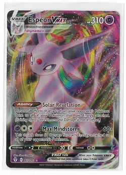 Espeon VMAX 065/203 Evolving Skies Sword & Shield SWSH Pokemon TCG Card NM - Image 1