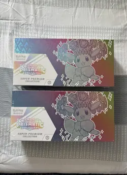 Pokemon Prismatic Evolutions Super Premium Collection Box SEALED Lot Of 2 Bundle - Image 1