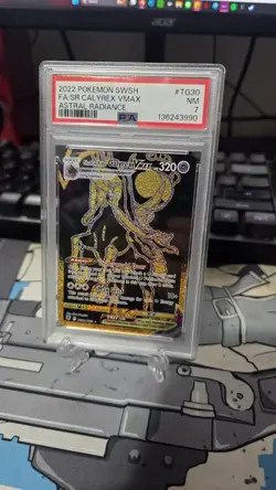 2022 Pokemon Swsh Fa/sr Calyrex Vmax Astral Radiance Psa 7 - Image 1