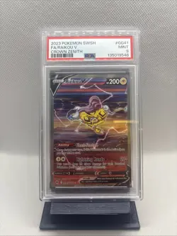 2023 Pokemon Crown Zenith #GG41 Swsh Raikou V Full Art PSA 9 Mint - Image 1