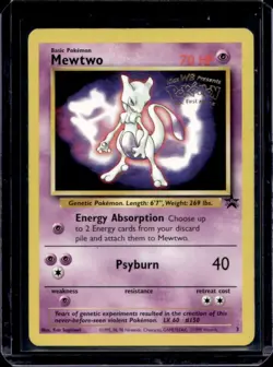 1999 Pokemon Wizards Black Star Promos Mewtwo #3 - Image 1