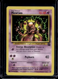 1999 Pokemon Wizards Black Star Promos Mewtwo #14 - Image 1