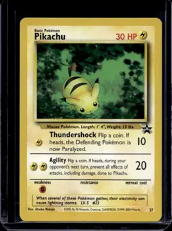1999 Pokemon Wizards Black Star Promos Pikachu #27 - Image 1