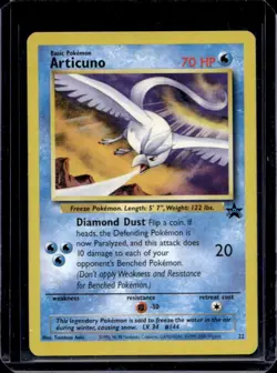 1999 Pokemon Wizards Black Star Promos Articuno #22 - Image 1