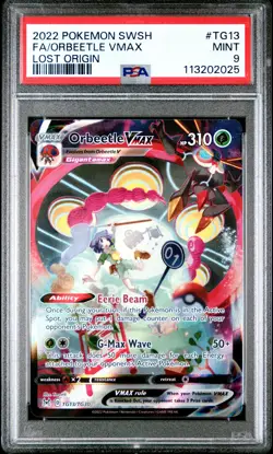 2022 Pokemon Orbeetle VMAX - Lost Origin Trainer Gallery - TG13/TG30 - PSA 9 MT - Image 3