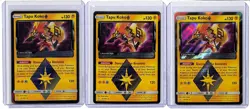 (3) Lot 2019 Pokemon Sun & Moon Team Up Tapu Koko Prism Star #51/181 - Image 1