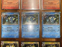 Prismatic SVP Promos Flareon #167, Vaporeon #168 & Jolteon #168 Pokemon Lot of 9 - Image 5