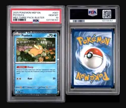 2025 POKEMON MEP EN-ME BLACK STAR PROMO #007 PSYDUCK PSA 10 - Image 3