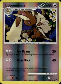 Lopunny 63/147 Reverse Holo Platinum Supreme Victors Pokemon - Image 1