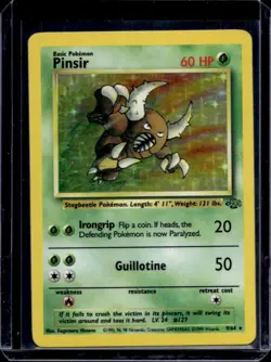 1999 Pokemon Jungle Pinsir #9/64 - Image 1