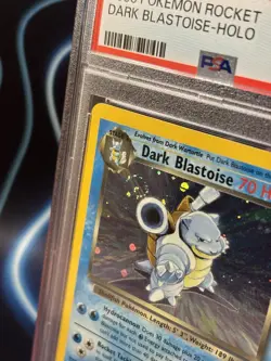 2000 POKEMON ROCKET #3 DARK BLASTOISE-HOLO PSA 5 - Swirl 🌀 - Image 3