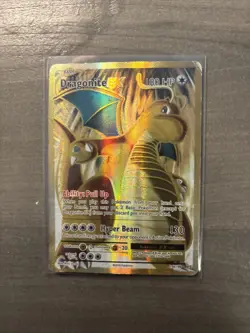Dragonite EX 106/108 - Full Art Ultra Rare Gold XY Evolutions Pokemon TCG NM - Image 1