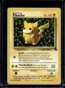 1999 Pokemon Wizards Black Star Promos Pikachu #1 - Image 1