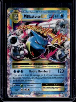 2016 Pokemon XY Evolutions Mega Blastoise EX Holo #22/108 - Image 1