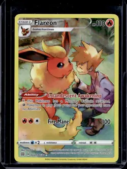 2022 Pokemon SWSH Brilliant Stars Flareon Trainer Gallery Holo #TG01/TG30 - Image 1