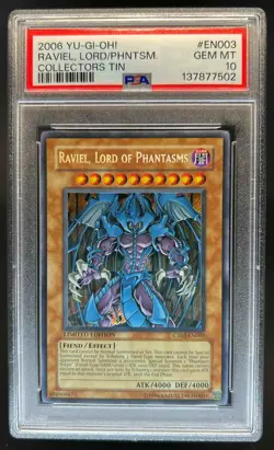 2006 Yu-Gi-Oh Limited Edition Raviel, Lord of Phantasms #CT03-EN003 PSA 10 - Image 1