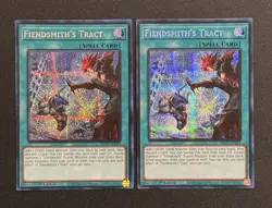 2025 YUGIOH MP25 1ST ED SECRET RARE FIENDSMITHS TRACT X2 NM - Image 1