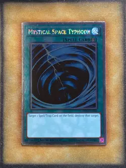 Yugioh Mystical Space Typhoon NKRT-EN040 Platinum Rare Limited Edition NM - Image 1