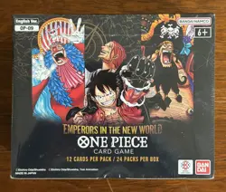 ONE PIECE EMPERORS IN THE NEW WORLD ENGLISH BOOSTER BOX OP-09 Mint New Sealed - Image 1