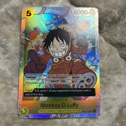One Piece Monkey D Luffy OP07-109 SR 500 Years In The Future English NM - Image 1