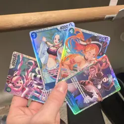 One Piece Jewelry Bonney, Nami, Nefeltari Vivi & Perona Holo Card Lot - Image 1