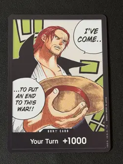 One Piece OP02 Paramount War Shanks Don!! Card English Near Mint - Image 1