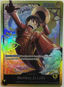 Monkey.D.Luffy Starter Deck 29: Egghead ST29-001 One Piece TCG Card Leader NM - Image 1
