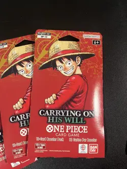 One Piece OP-13 Carrying on His Will Sleeved Booster Packs (Lot of 5 sealed) - Image 5