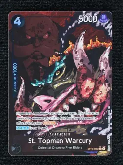 2025 One Piece Card Game: Carrying on His Will OP13 English St Topman Warcury - Image 1