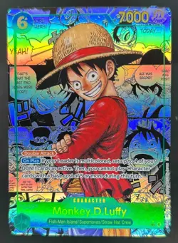 2025 One Piece Carrying On His Will Monkey D Luffy Manga Alt Art #OP13-118 - Image 1